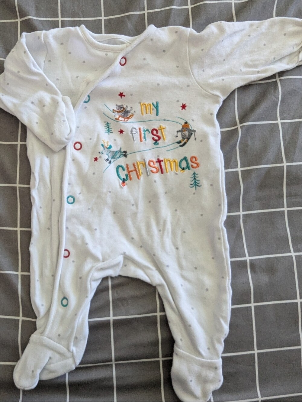 George My First Christmas romper